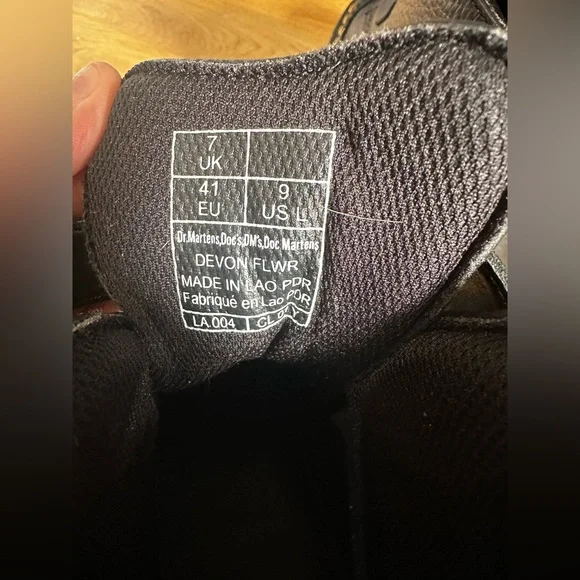 Dr. Martens Black Ankle Boots with Silver Accents - Picture 7 of 8